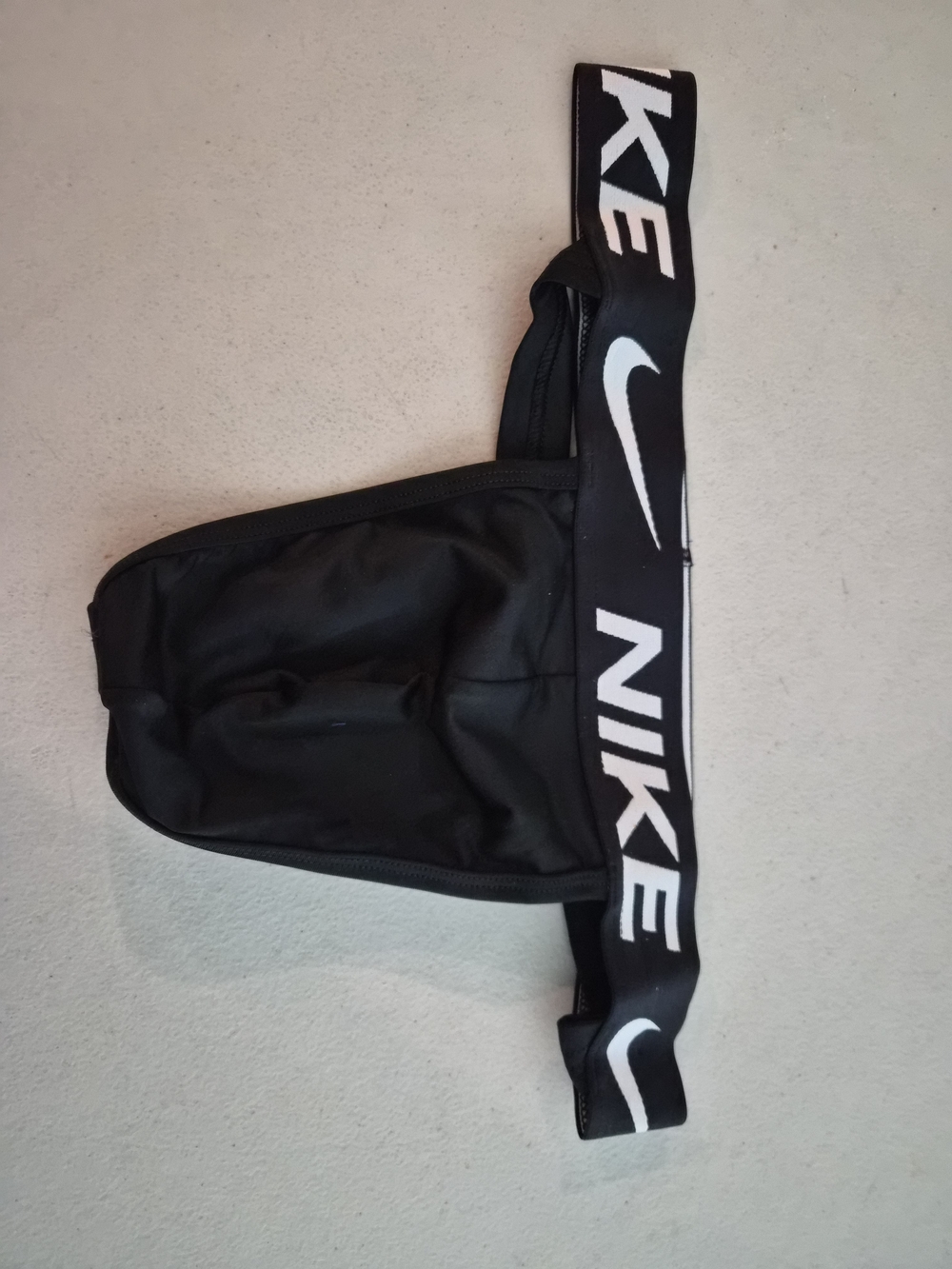 Nike Black Men's Jockstrap with Branded Waistband - Picture 2 of 4